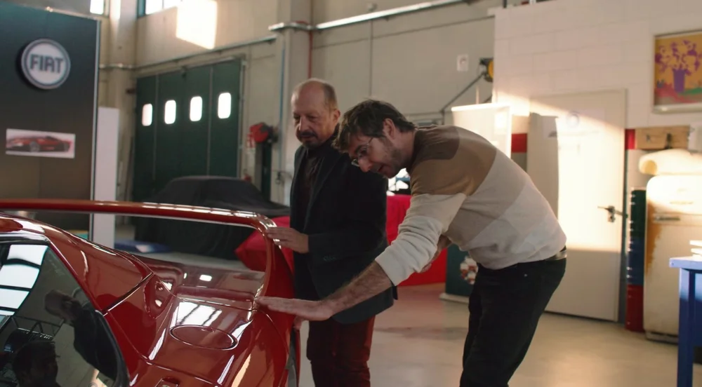 Ferrari F50 during restoration