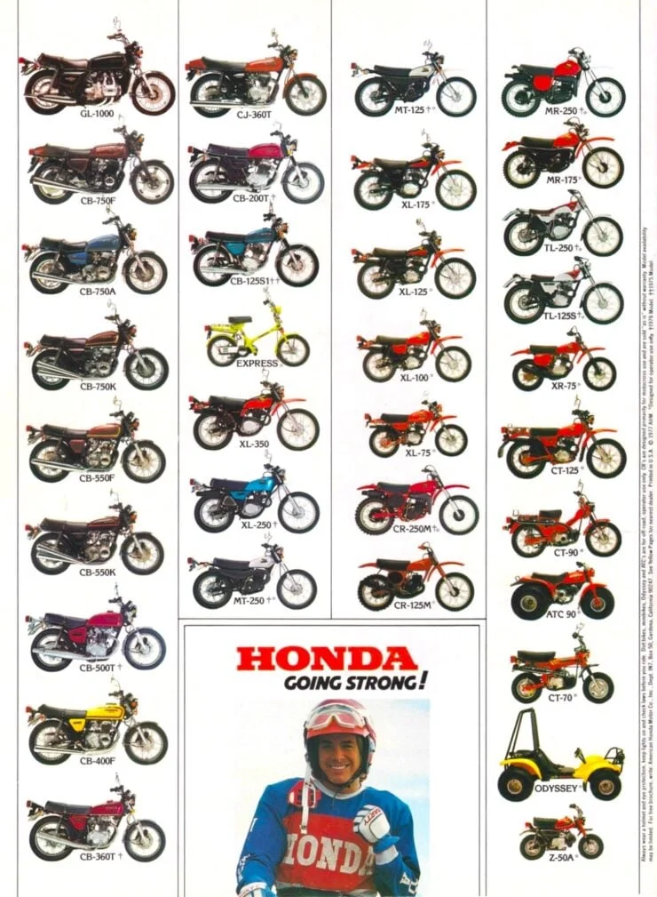Honda Motorcycle Catalogue 1970s