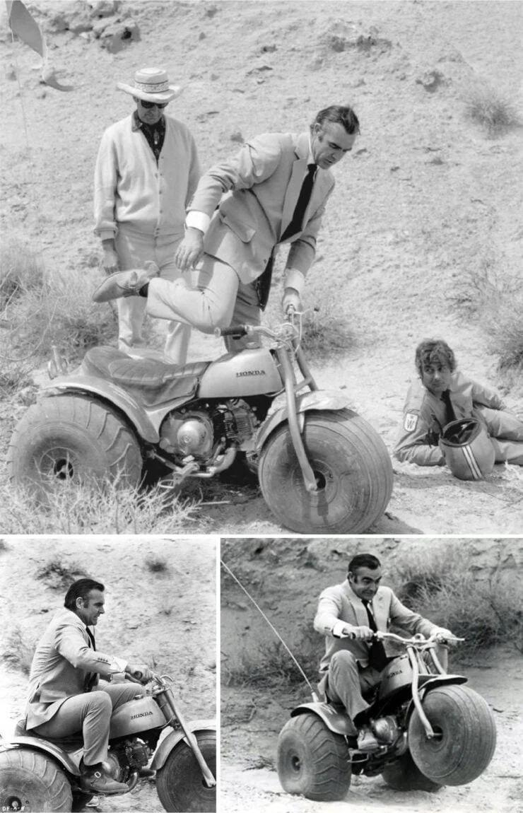 James Bond with the Honda ATC90