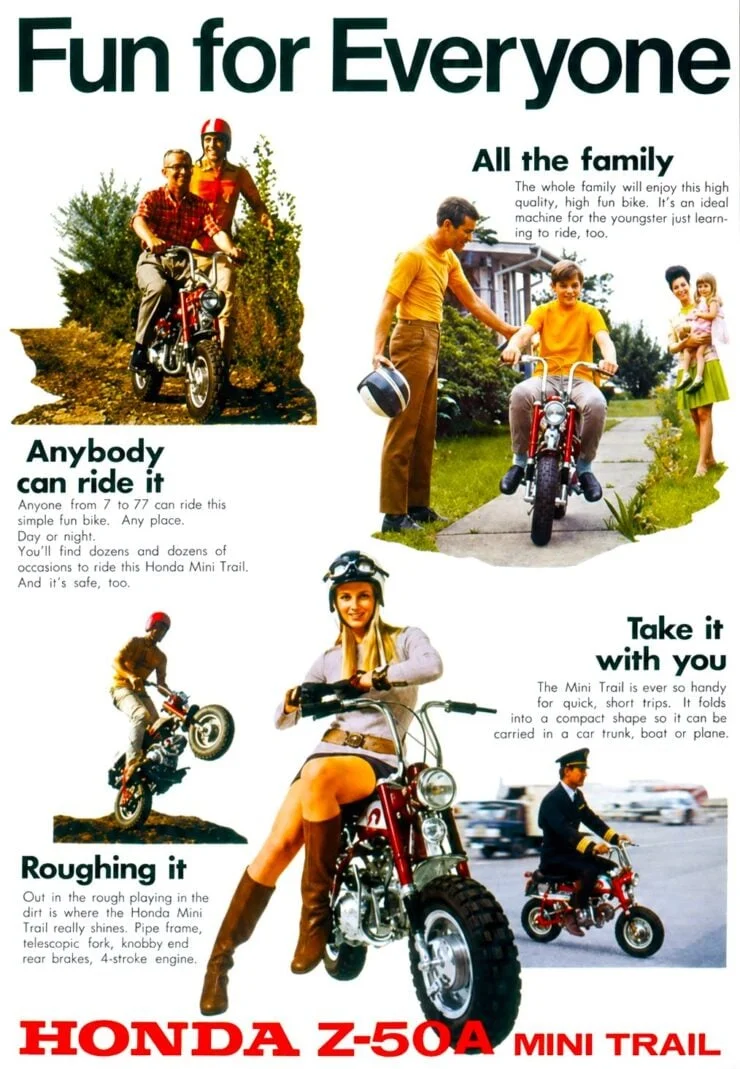 Honda Z50A Mini Trail Vintage Ad 1