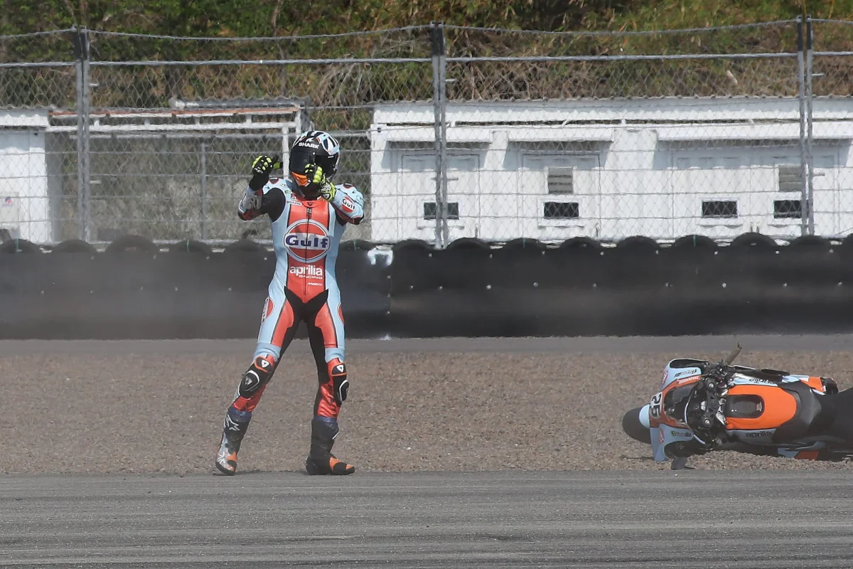 Tensions Rise at Aprilia Following Controversial Crash in Mandalika Sprint Race