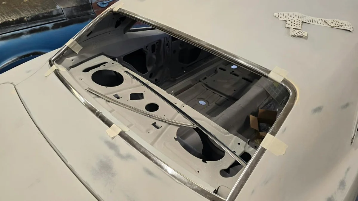 Chevy Camaro rear window trim-Project Cheap Camaro