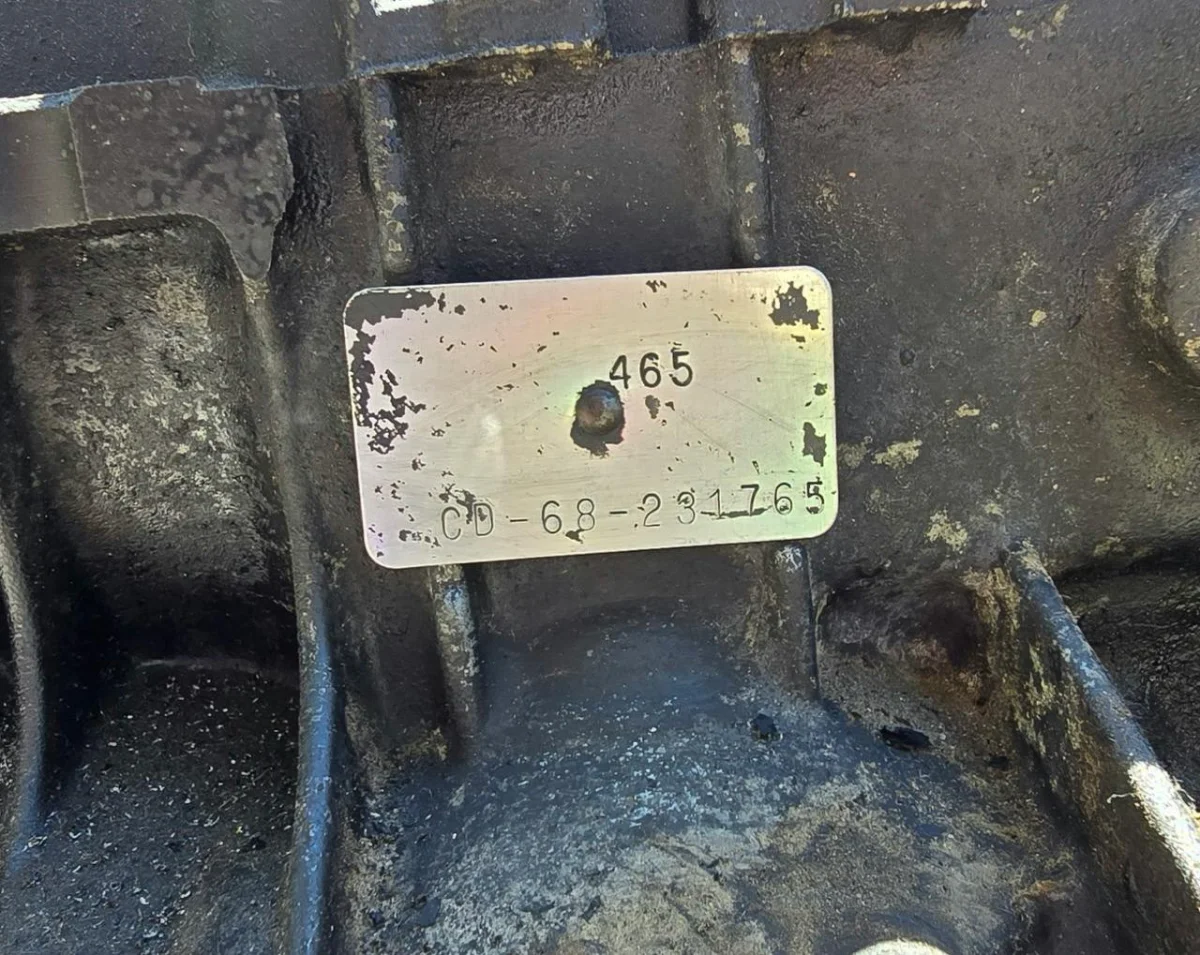 TH400 ID tag-Project Cheap Camaro
