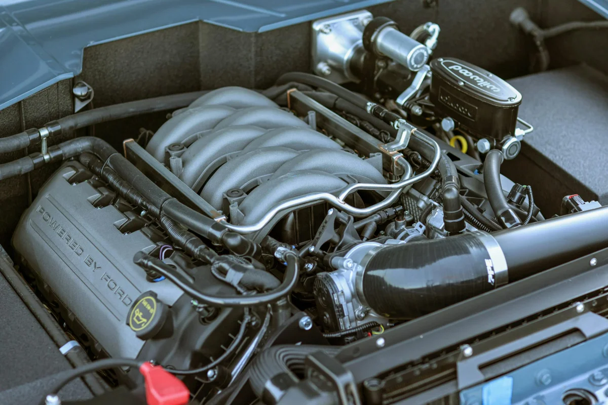 Velocity Bronco restomod engine bay