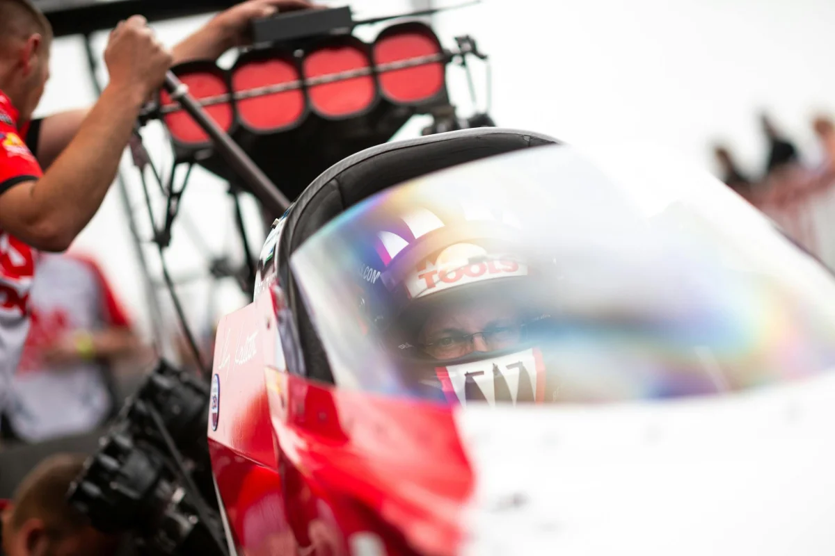 Kalitta drag racing cockpit