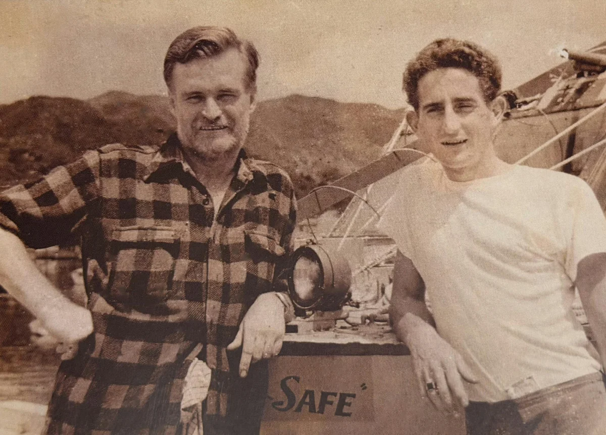 Carlin with Hanley, circa 1956
