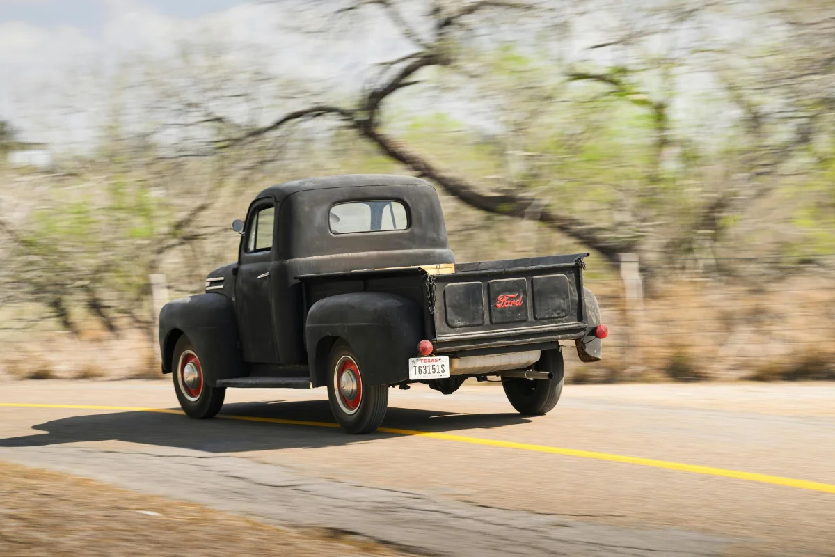 1949 Ford F-1 rear three quarter