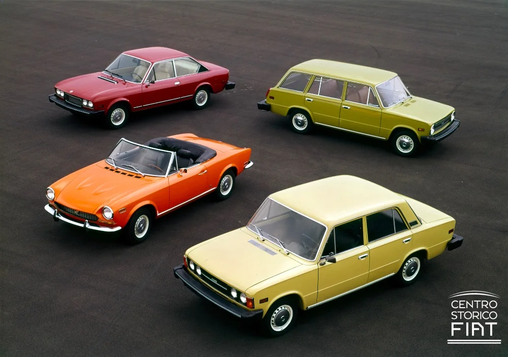 Fiat 124 Special on display