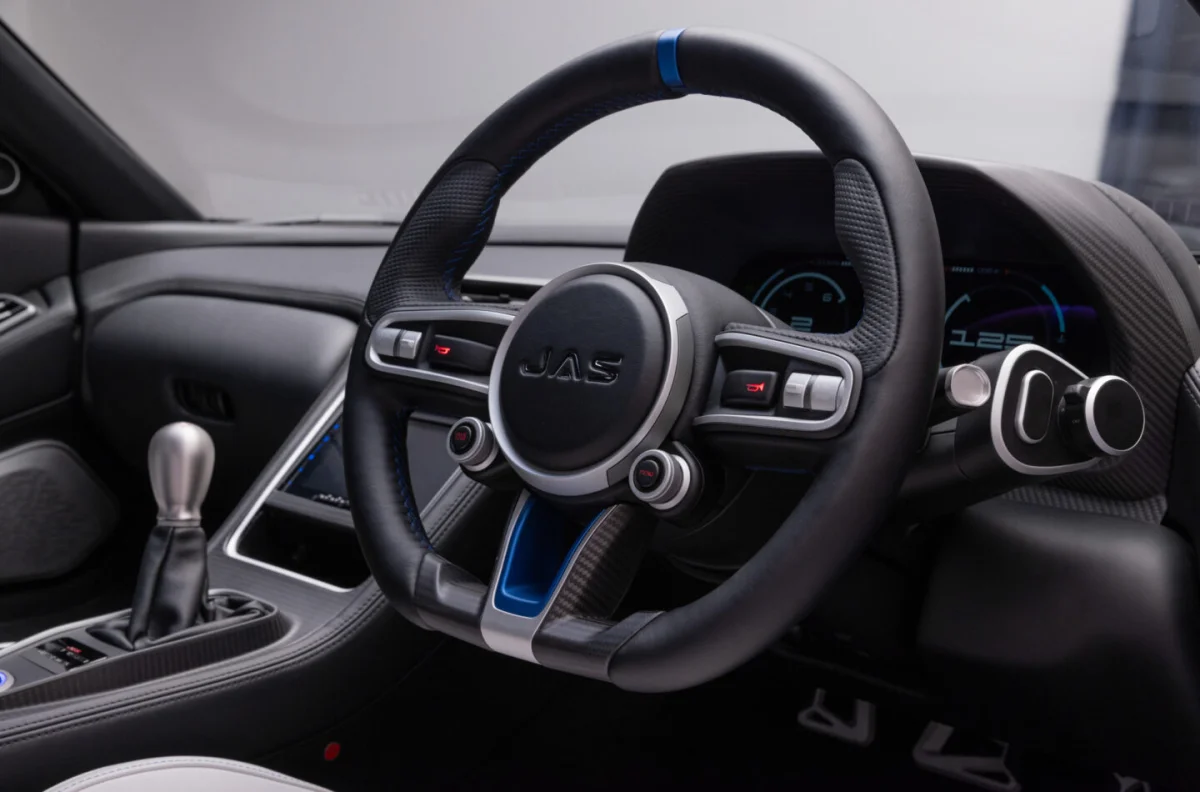Steering wheel of the JAS Tensei