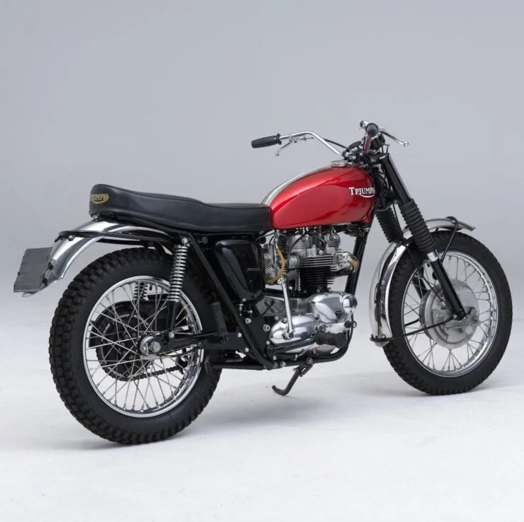 Vintage Triumph TR6 Trophy Motorcycle Desert Sled 2
