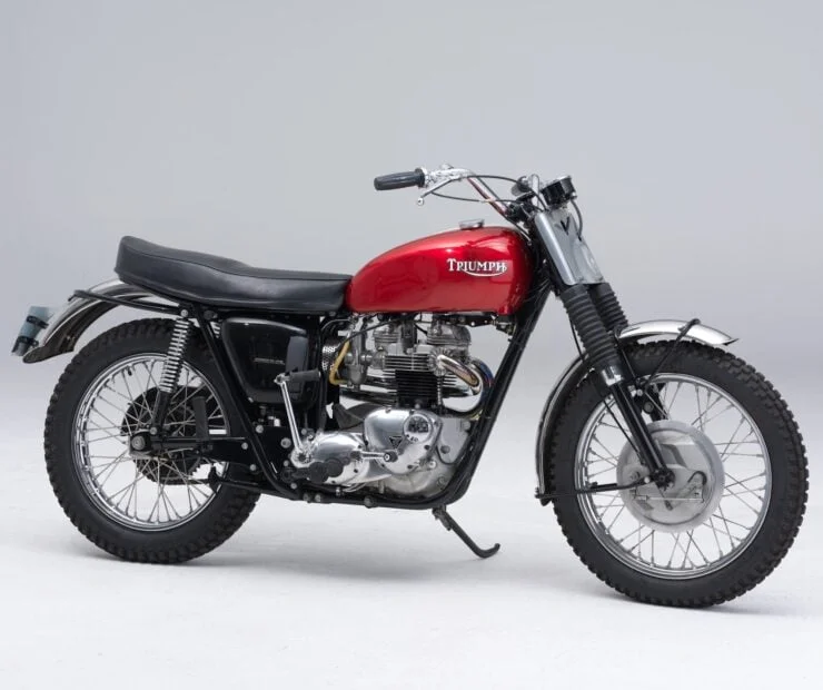 Vintage Triumph TR6 Trophy Motorcycle Desert Sled 1