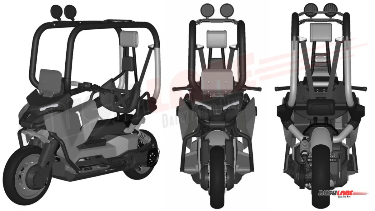 BMW Patents New Electric Scotoer In India – No Helmet, No Riding Gear, Self Balancing Tech